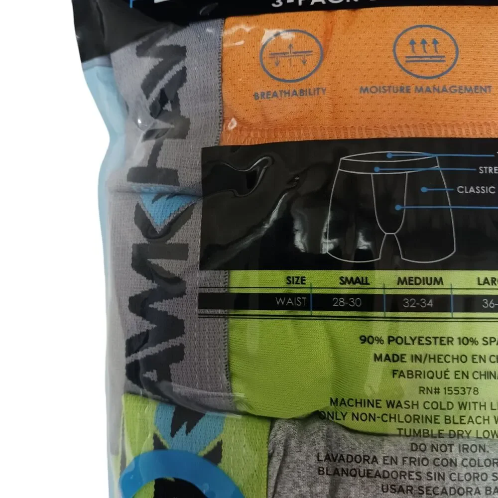 4 Pack TONY HAWK Boxer Briefs Sz‎ L Performance Stretch CONTURED POUCH Colorful